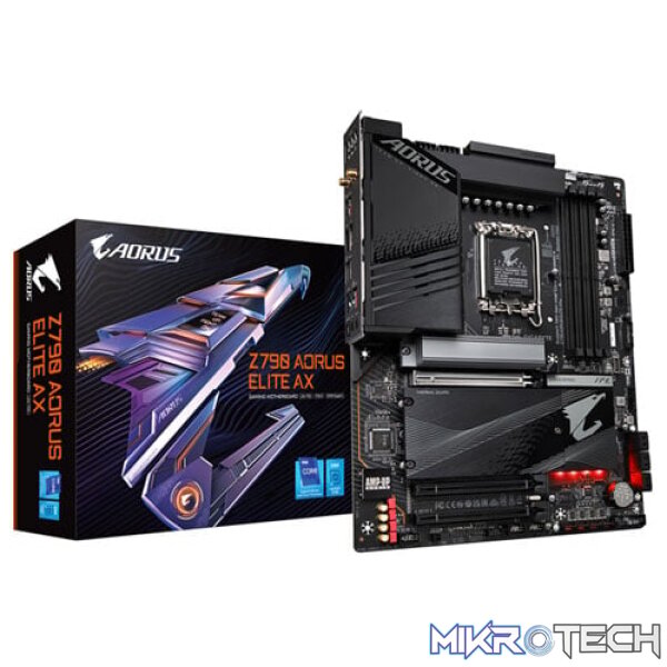 Gigabyte Z790 AORUS ELITE AX Intel Z790 Raptor Lake LGA 1700 ATX DDR5 Desktop Motherboard Gigabyte Z790 AORUS ELITE AX Intel Z790 Raptor Lake LGA 1700 ATX DDR5 Desktop Motherboard