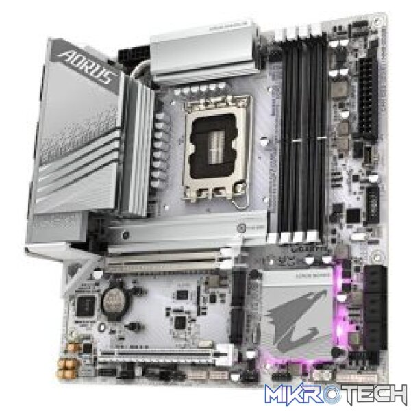 Gigabyte Z790M AORUS ELITE AX ICE Intel Z790 Chipset LGA1700 DDR5 Micro ATX Motherboard - Image 3