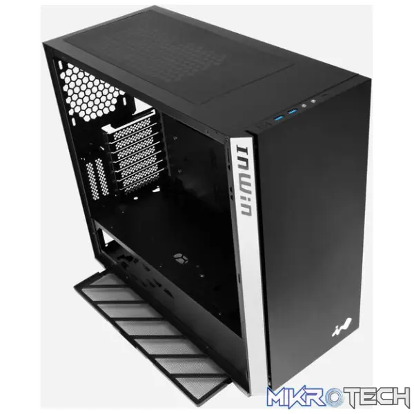 InWin 216 Mid Tower Black/Silver Gaming Chassis - Image 4