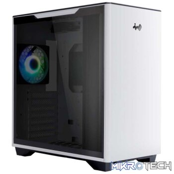 InWin A5 Tempered Glass Steel White ATX Mid-Tower Gaming Chassis