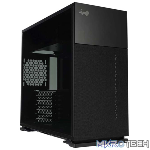 InWin IW-CS-127BLK 127 Tempered Glass ARGB Steel Black ATX Mid-Tower Desktop Chassis - Image 2