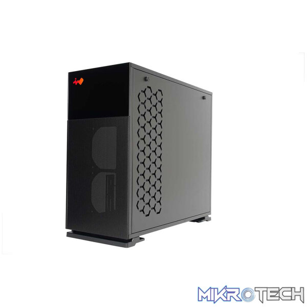 InWin IW-CS-127BLK 127 Tempered Glass ARGB Steel Black ATX Mid-Tower Desktop Chassis - Image 5