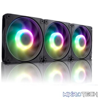 InWin Mercury AM120S Slim High Performance ARGB 3 Pack with Controller 120mm Chassis Fan