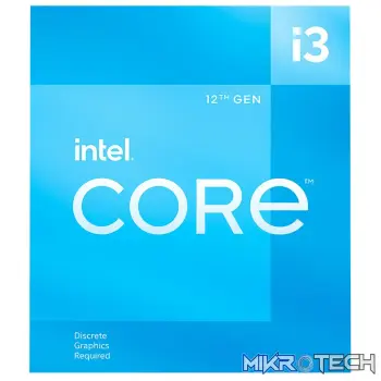 Intel BX8071512100F Core i3-12100F Quad Core 3.30GHz 10nm 12MB L3 Alder Lake LGA1700 Processor