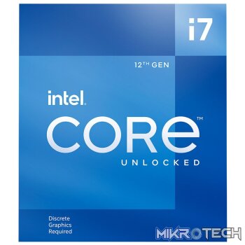 Intel BX8071512700F Core i7-12700F 12 Core 3.6GHz 10nm Alder Lake Socket LGA1700 Processor