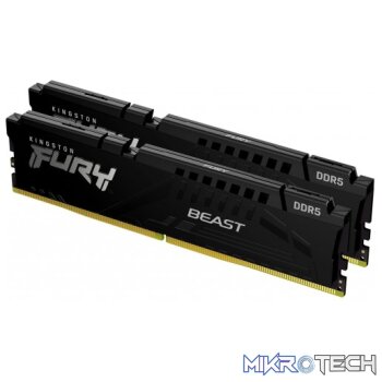 Kingston KF552C36BBEK2-32 FURY Beast 32GB Kit(2x16GB) DDR5-5200 CL36 1.25v AMD EXPO Black Memory
