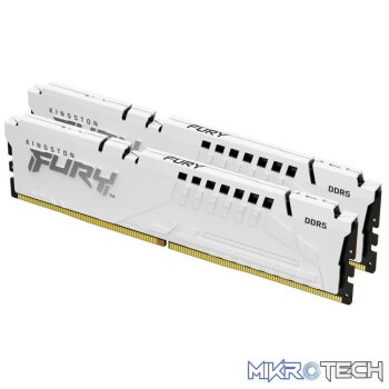 Kingston KF552C36BWEK2-32 FURY BEAST DDR5 32GB (2 x 16GB) DRAM 5200MHz CL36 1.25V AMD EXPO White Memory