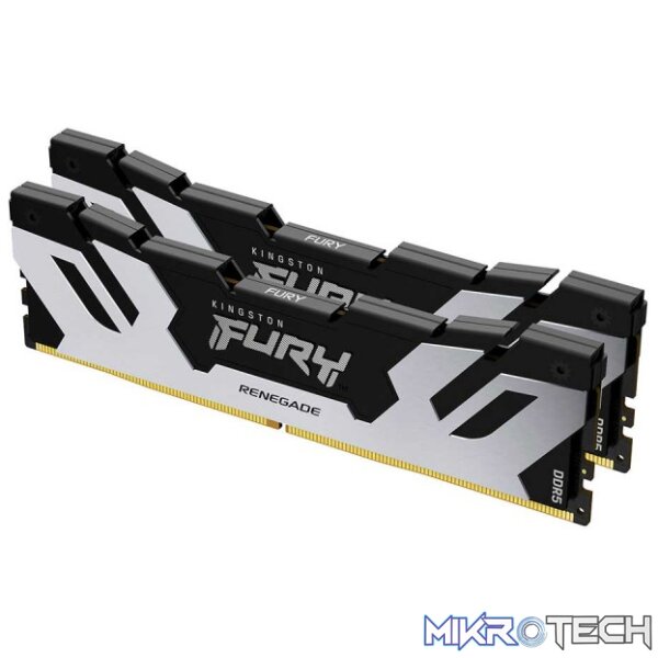 Kingston KF560C32RSK2-96 FURY RENEGADE 96GB Kit(2 x 48GB) DDR5 DRAM 6000MHz CL32 1.35V Silver Memory Kingston KF560C32RSK2-96 FURY RENEGADE 96GB Kit(2 x 48GB) DDR5 DRAM 6000MHz CL32 1.35V Silver Memory