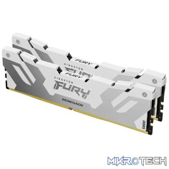 Kingston KF560C32RWK2-64 FURY RENEGADE 64GB Kit(2 x 32GB) DDR5 DRAM 6000MHz CL32 1.35V White Memory