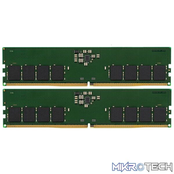 Kingston KVR48U40BS6K2-16 ValueRAM 16GB (2 x 8GB)Kit DDR5 4800MHz CL40 1.10V Desktop Memory Kingston KVR48U40BS6K2-16 ValueRAM 16GB (2 x 8GB)Kit DDR5 4800MHz CL40 1.10V Desktop Memory