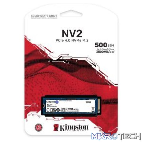 Kingston SNV2S/500G NV2 500GB M.2 2280 PCIe 4.0 NVMe SSD - Image 3