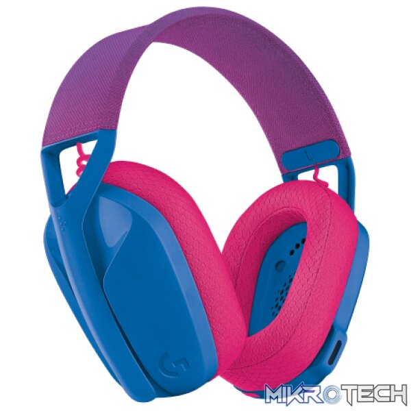 Logitech 981-001062 G435 LIGHTSPEED Blue Wireless Gaming Headset - Image 2
