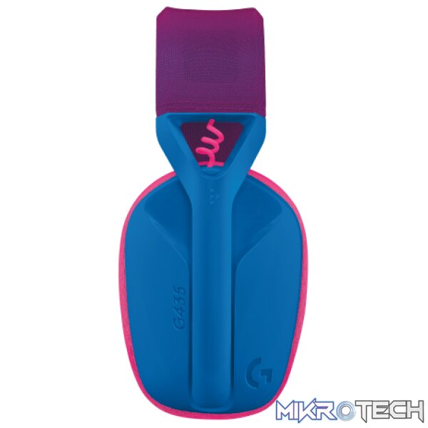Logitech 981-001062 G435 LIGHTSPEED Blue Wireless Gaming Headset - Image 6