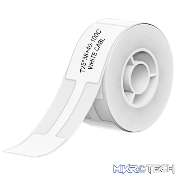 NIIMBOT B1/B21/B3S Thermal Label 25x38mm - 100 Labels Per Roll - White Cable NIIMBOT B1/B21/B3S Thermal Label 25x38mm - 100 Labels Per Roll - White Cable