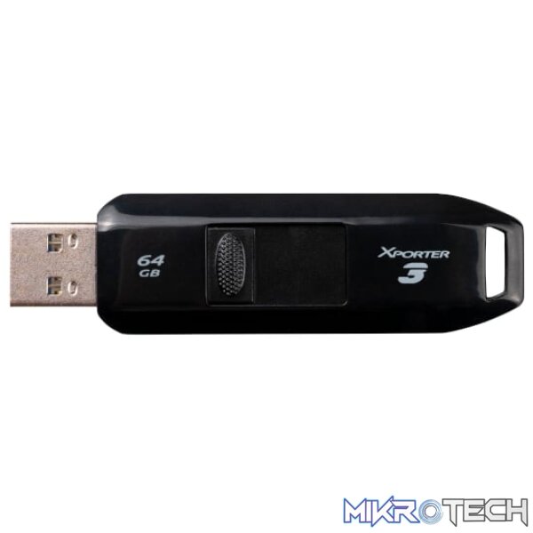 Patriot Xporter 3 64GB USB3.2 Flash Drive - Black Patriot Xporter 3 64GB USB3.2 Flash Drive - Black
