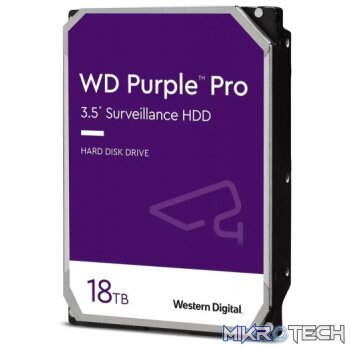 Western Digital WD181PURP Purple Pro 18TB 7200RPM SATA 6 Gb/s 512MB Cache Surveillance 3.5? Internal HDD