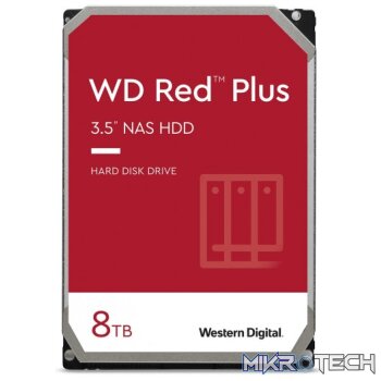 Western Digital WD80EFZZ Red Plus NAS 8TB 5400RPM SATA 6Gbps CMR 128MB 3.5? Internal HDD