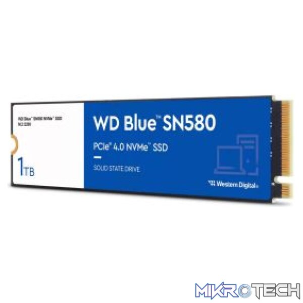 Western Digital WDS100T3B0E Blue SN580 1TB M.2 2280 PCIe 4.0 x4 NVMe SSD - Image 2