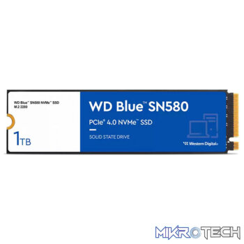 Western Digital WDS100T3B0E Blue SN580 1TB M.2 2280 PCIe 4.0 x4 NVMe SSD