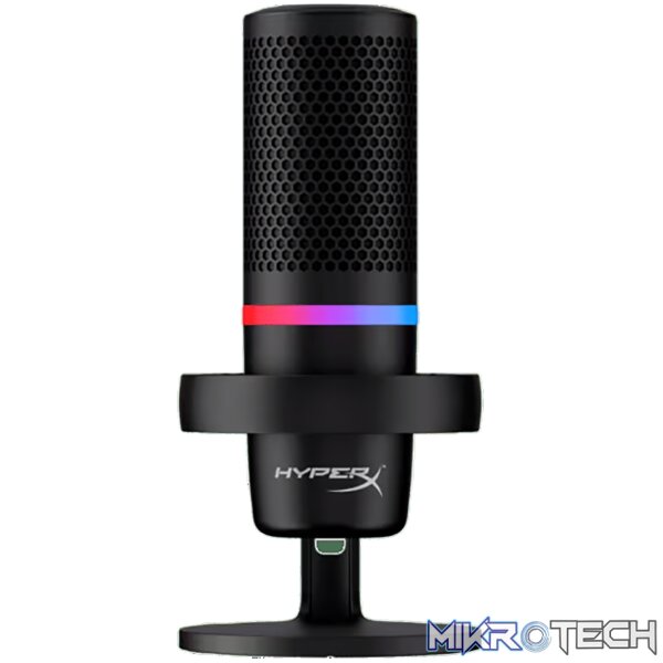 4P5E2AA_b055 HP HyperX Duocast Black USB Gaming Microphone - Image 1