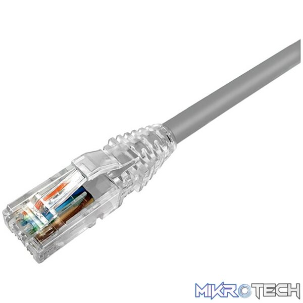NPC06UZDB_GY001M_21d3 CommScope CAT-6 UTP LSZH 1M Grey Leads Cable - Image 1
