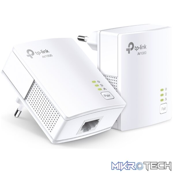 TL_PA7017_KIT_2_fa96 TP-Link AV1000 GIGABIT Powerline Adapter Kit - Image 1