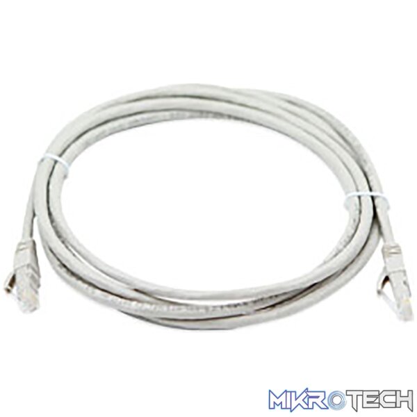 U_URT4EN4N_03M_b567 Zone CAT5e 3m Grey Patch Cord - Image 1
