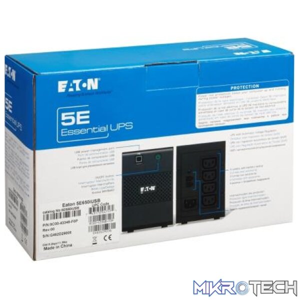 Eaton 5E 650VA 360Watts USB UPS - Image 4