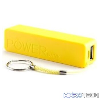 Geeko PowerBar 2600 mAh Universal Power Bank Colour: Yellow