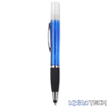 Geeko Sanitiser Blue Ink Pen with Stylus Colour: Blue