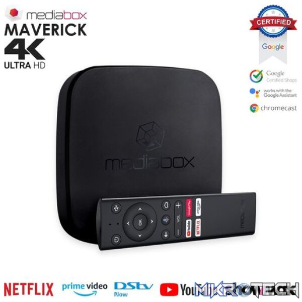 Mediabox Maverick 4K Android Certified TV Box Mediabox Maverick 4K Android Certified TV Box