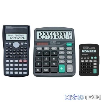 Sentry Triple Pack Home and Office Calculators