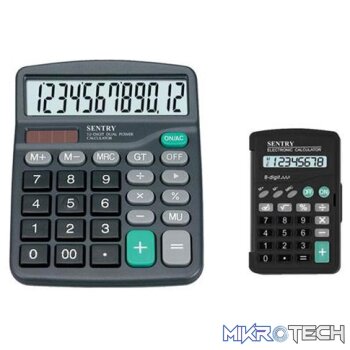Sentry Twin Pack Home and Office Calculators