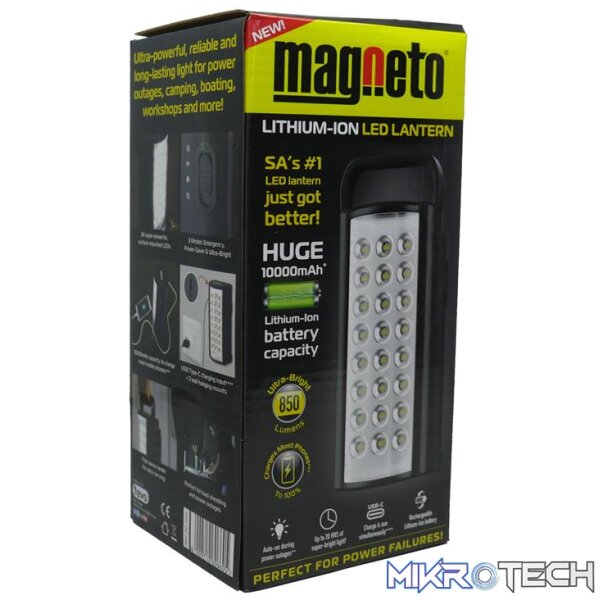 Tevo Magneto LED Lantern Lithium Ion Black 3.0 with type C Tevo Magneto LED Lantern Lithium Ion Black 3.0 with type C