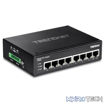 TrendNet 8-Port Hardened Industrial Gigabit