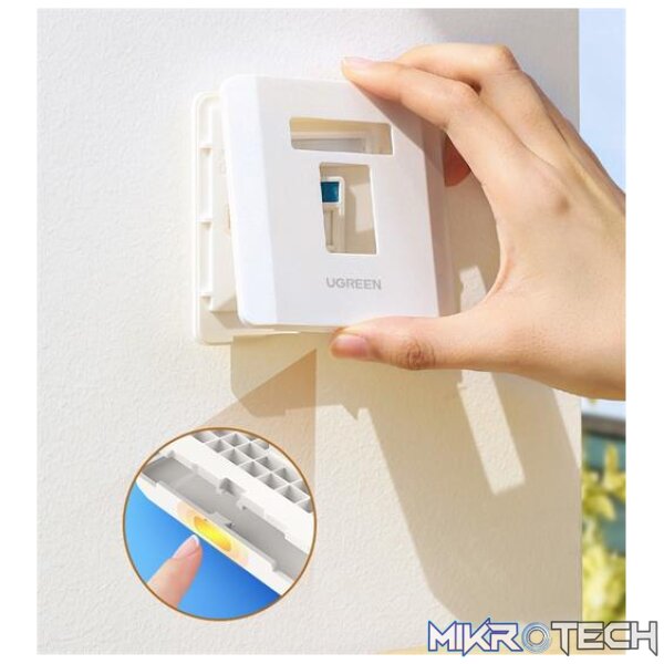 uGreen Dual Wall Socket internet LAN and Telephone - Image 3