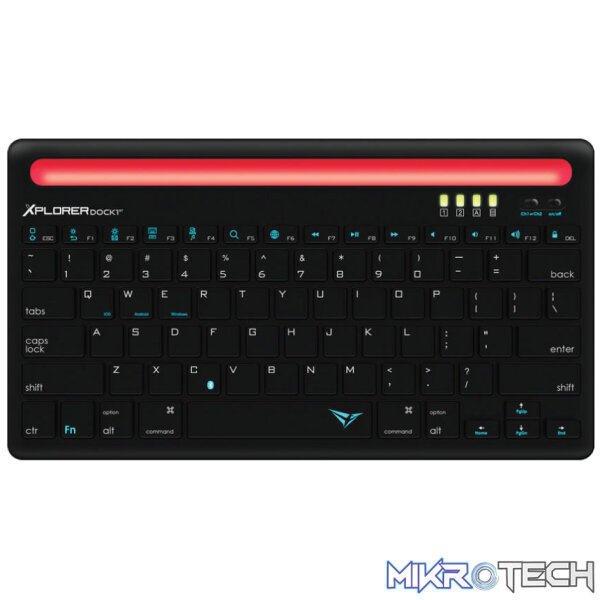 01_3854f2ea-5128-4d35-ba51-6b89919074e7_1080x Alcatroz Xplorer Dock 1 Bluetooth Keyboard - Black/Red - Image 1