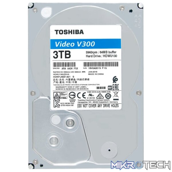 Toshiba 1TB S300 Surveillance Hard Drive - Image 3