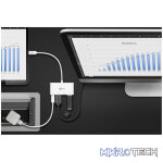 Goobay USB-C Multiport Adapter (HDMI + Ethernet, PD) - White - Image 2