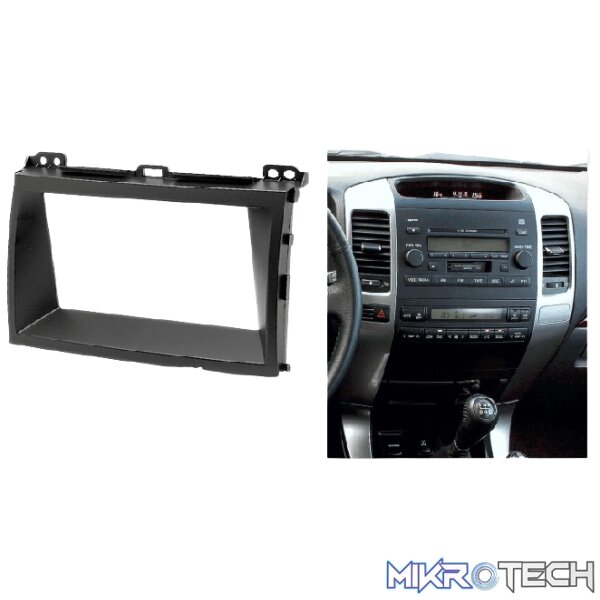 07-002-r Toyota Land Cruiser, Prado 2002-2009 Double Din Trimplate - Image 1