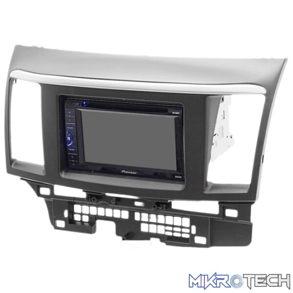 08-006 Mitsubishi Lancer 2007 Double Din Trimplate - Image 1