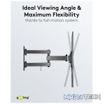 Goobay TV wall mount Basic FULLMOTION (L) for TVs from 37" to 70" - Image 5