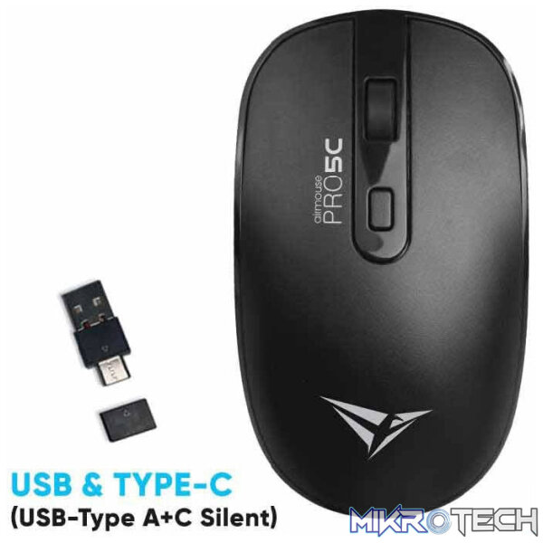 Alcatroz Airmouse Pro 5C Wireless Mouse with Type-C Receiver - White - Image 2
