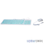 Alcatroz Jellybean U2000 Keyboard and Mouse - White/Peach - Image 35