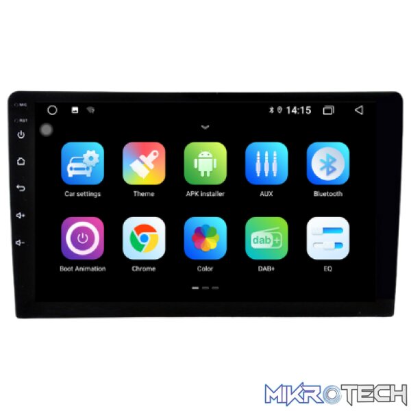 1-49-3 Blackspider BSNAV 9" Double Din with AndroidAuto & Carplay - Image 1
