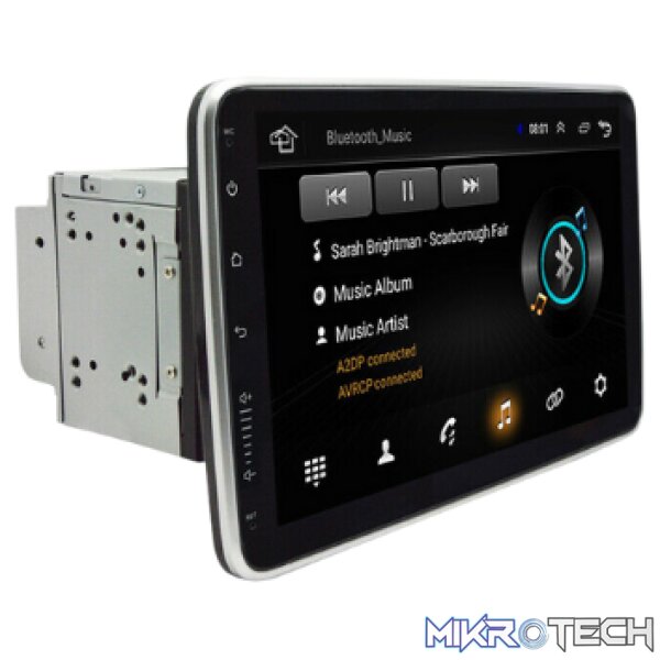 BLACKSPIDER BSM101DD 10.1" Double Din Tablet Android 360 Degree Rotation - Image 3