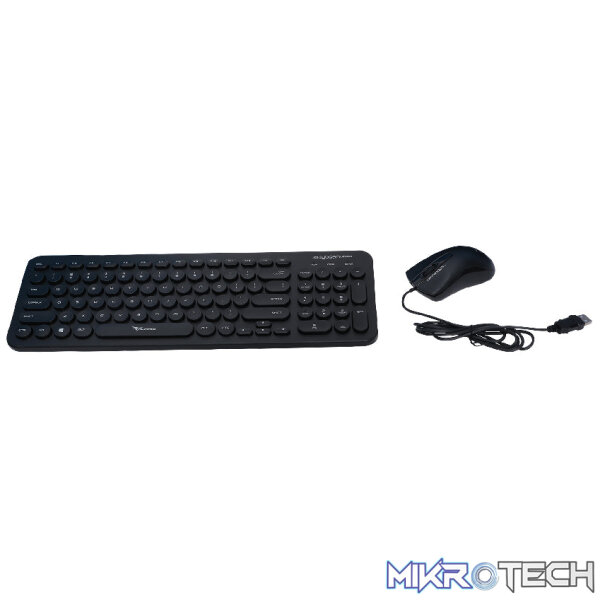 Alcatroz Jellybean U2000 Keyboard and Mouse - White/Peach - Image 6