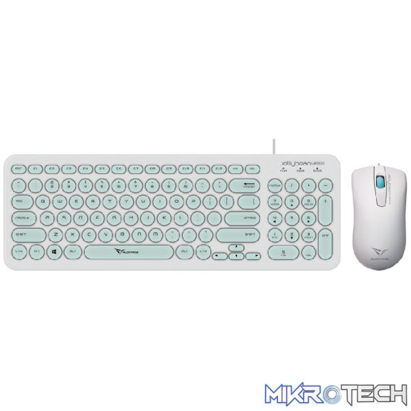 Alcatroz Jellybean U2000 Keyboard and Mouse - White/Peach - Image 34