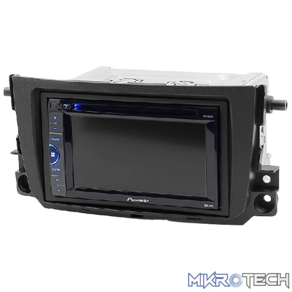 11-358-f-r Smart ForTwo 2011-17 Double Din Trimplate - Image 1