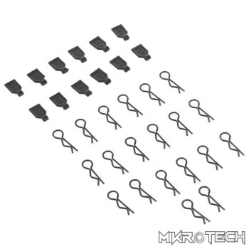 1/10 Body Clips (20)/Rubber Pull Tabs (1